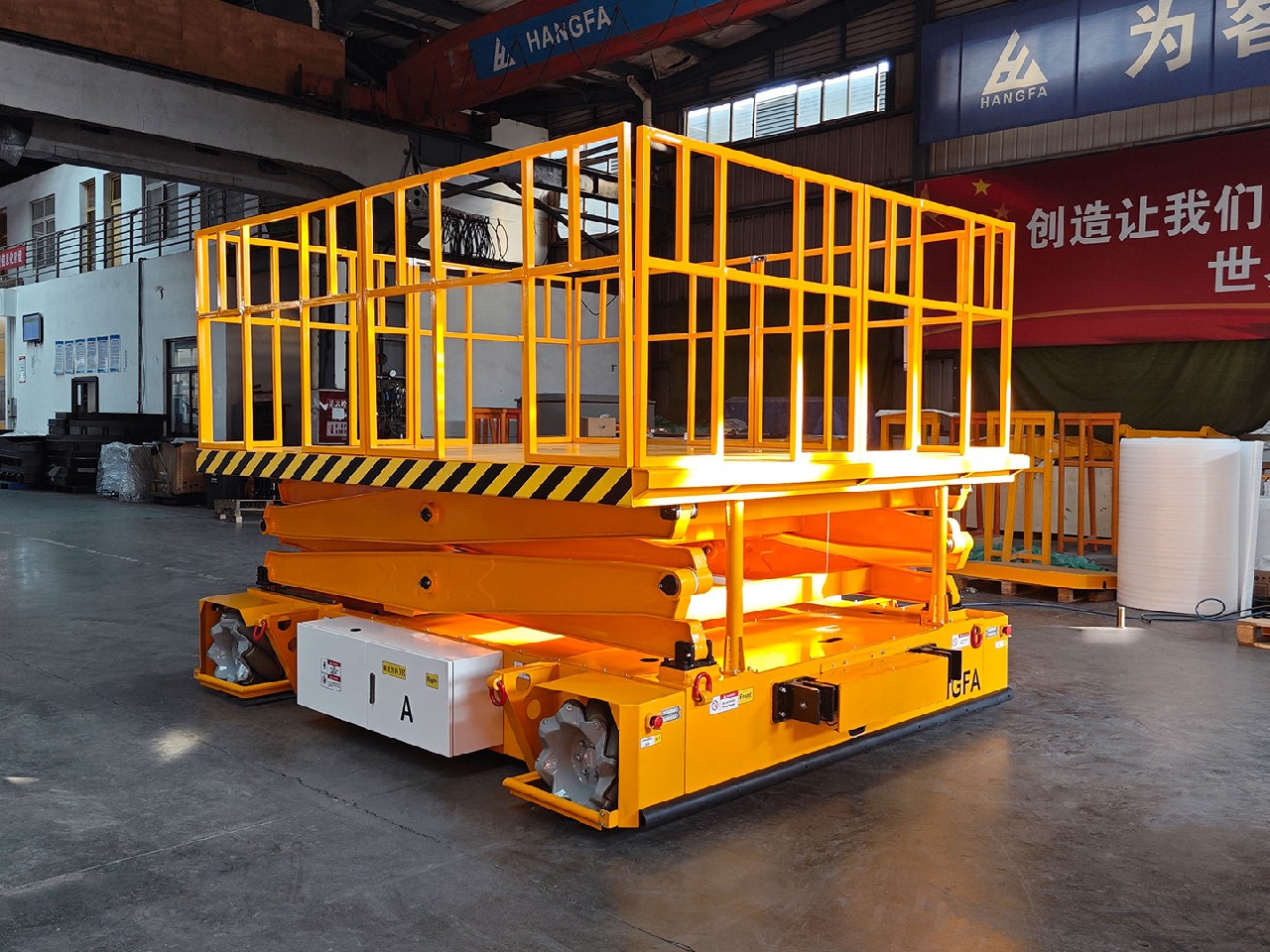 1t升降平台AGV应用于高空作业